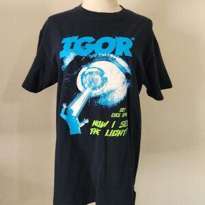 Tyler, The Creator IGOR "Now I See The Light" Black Short Sleeve Tee. Size MD